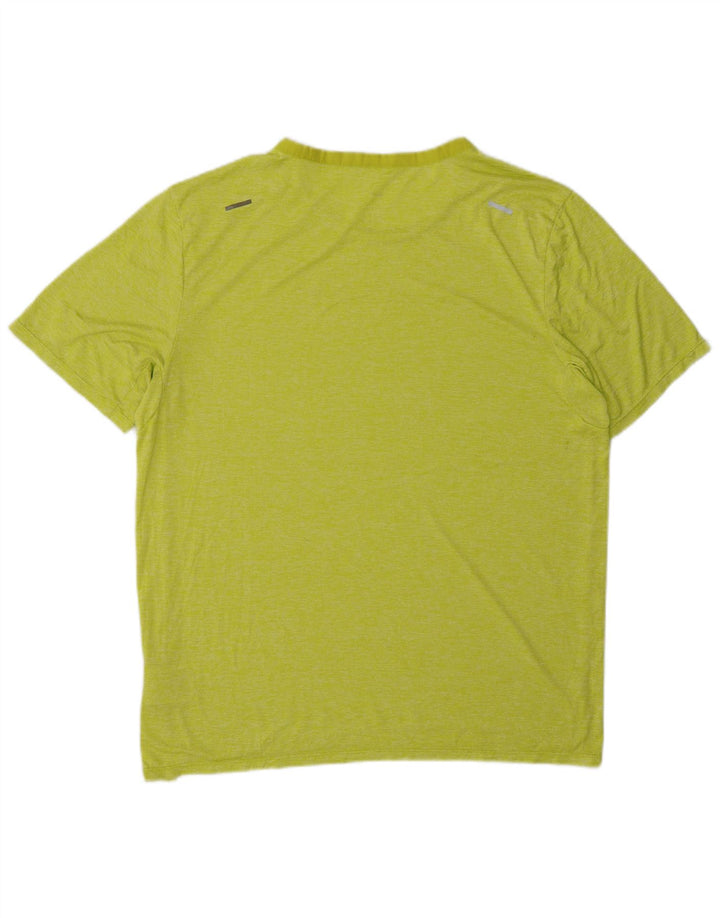 Ανδρικό μπλουζάκι για τρέξιμο Nike Top Sports από μεσαίο πράσινο πολυεστέρα