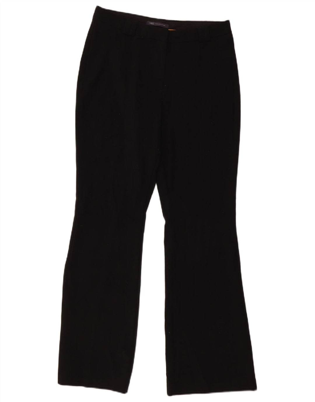 Marks & Spencer Γυναικεία Bootcut Casual Παντελόνια UK 10 Small W32 L30 Black