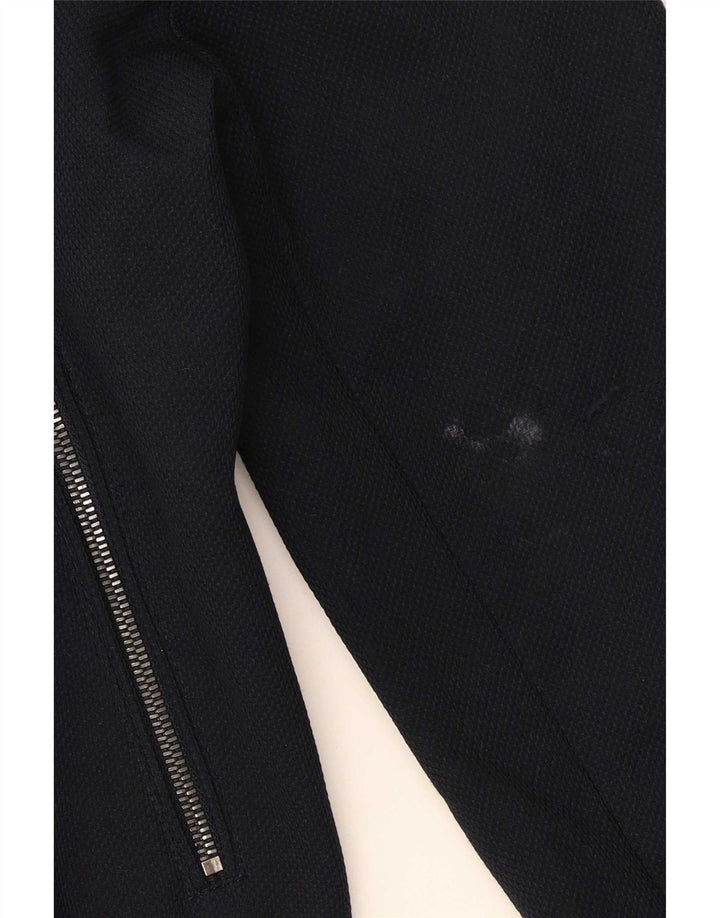 Zara Ανδρικό Bomber Jacket UK 36 Small Navy Blue Polyester