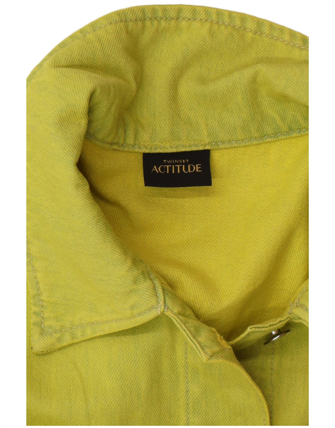 TWINSET Γυναικείο υπερμεγέθη τζιν μπουφάν UK 10 Μικρό πράσινο βαμβακερό μοντέρνο