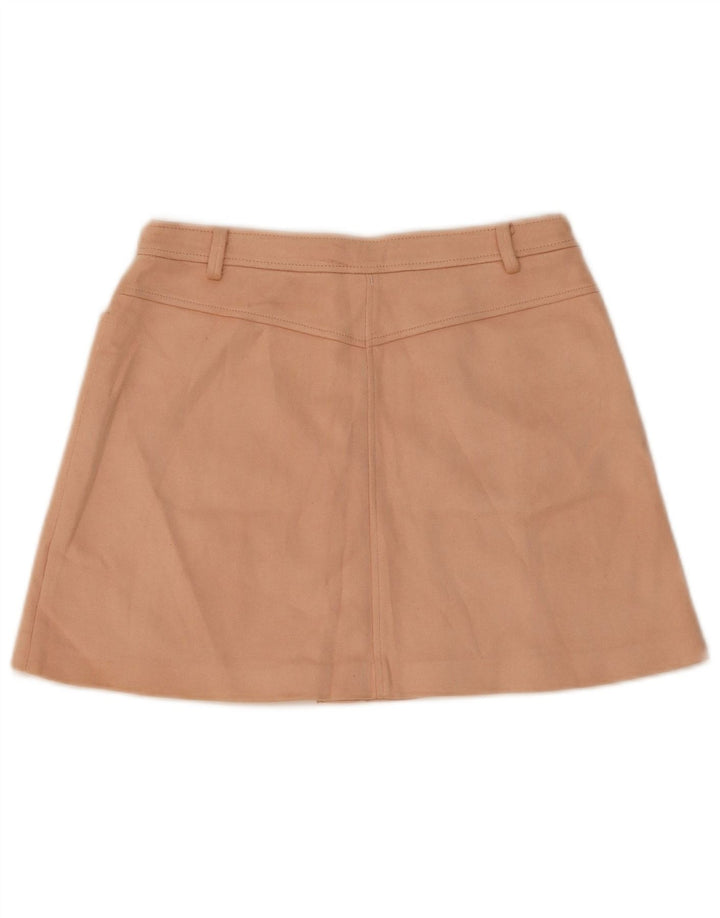 Zara Γυναικεία Μίνι Φούστα Medium W28 L15 Beige Polyester