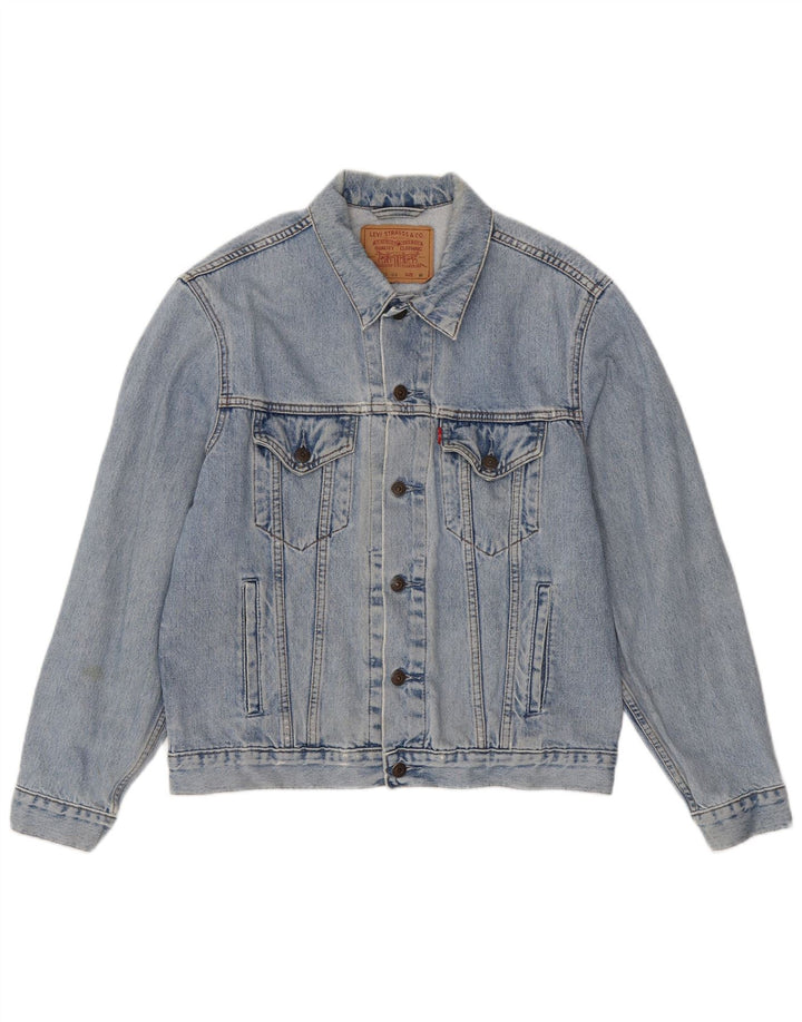Levi's Mens 70503 Τζιν Μπουφάν UK 38 Μεσαίο Μπλε Βαμβακερό