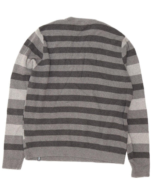 Marks & Spencer Mens Blue Harbour Crew Neck Jumper Sweater Large Grey
