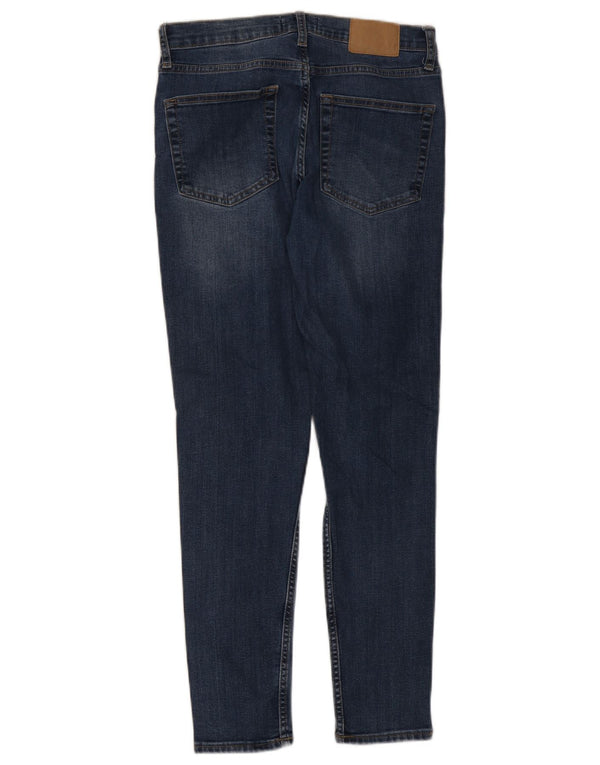 Γαλλικό Connection Skinny Jeans UK 12 Medium W30 L28 Blue Cotton