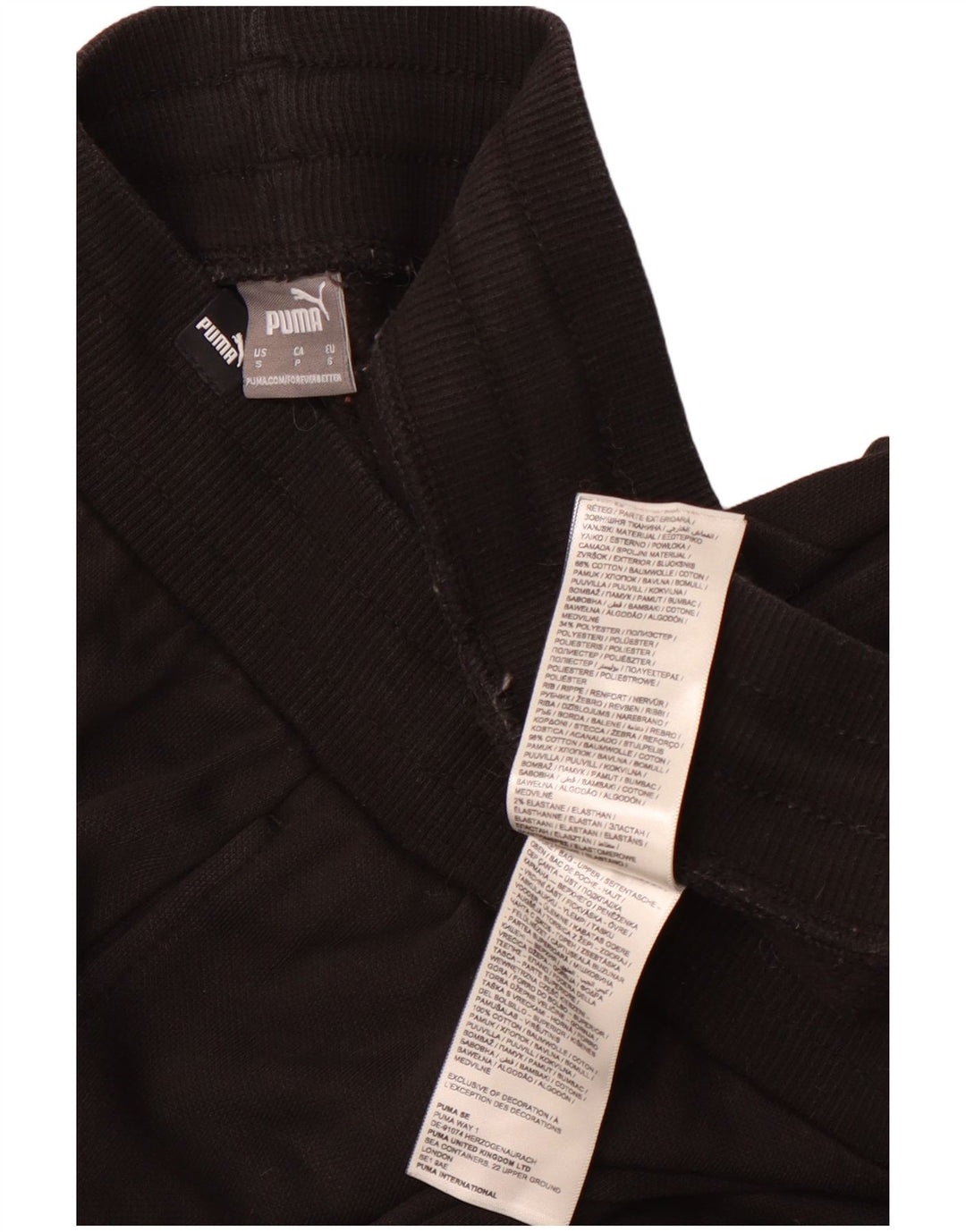 Ανδρική αθλητική φόρμα Puma Παντελόνι Joggers Μικρό μαύρο βαμβακερό