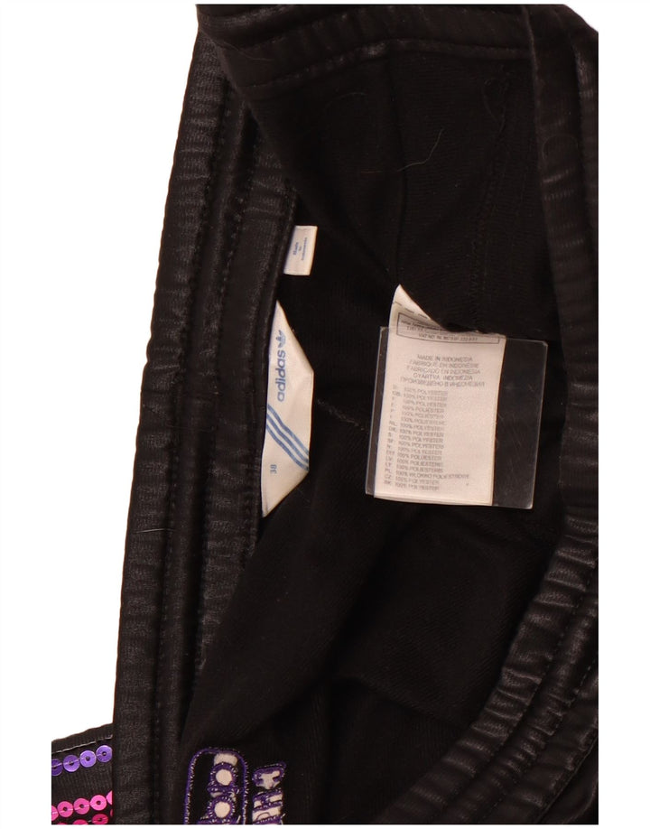 Γυναικεία αθλητική φόρμα ADIDAS Παντελόνι UK 18 XL Μαύρο Πολυεστέρας