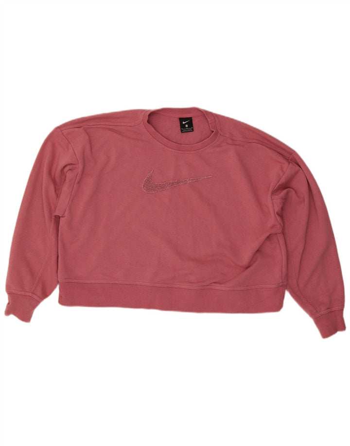 Γυναικεία φούτερ με γραφικά Crop Nike Jumper UK 14 Medium Pink