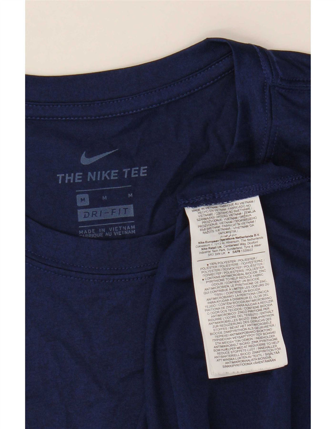 Ανδρικό γραφικό μπλουζάκι Nike Dri Fit, μεσαίο μπλε, πολυεστέρας