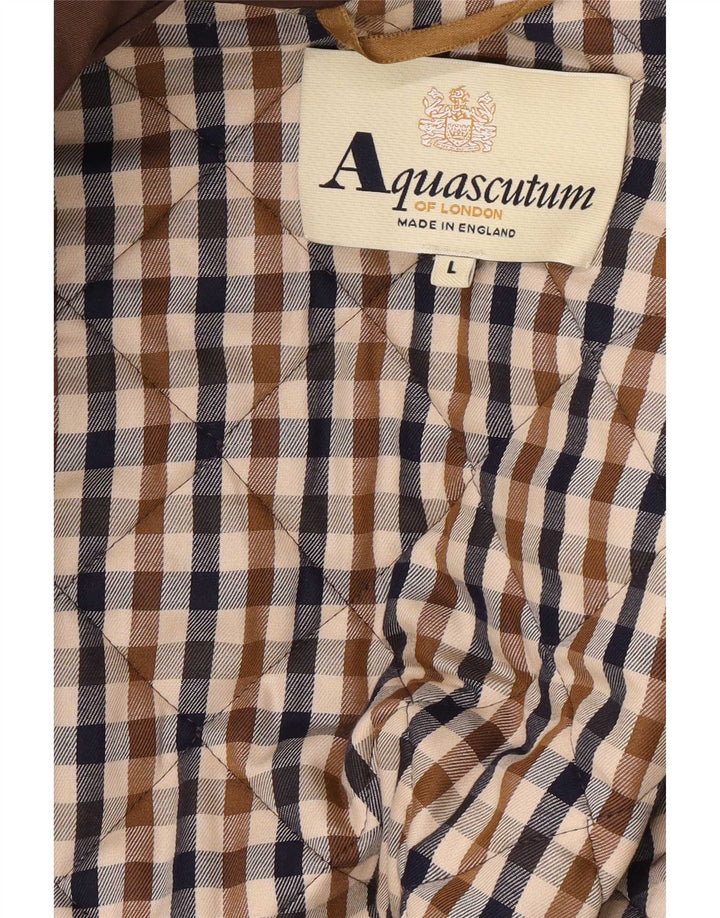Γυναικείο καπιτονέ μπουφάν Aquascutum UK 16 Large Brown Nylon