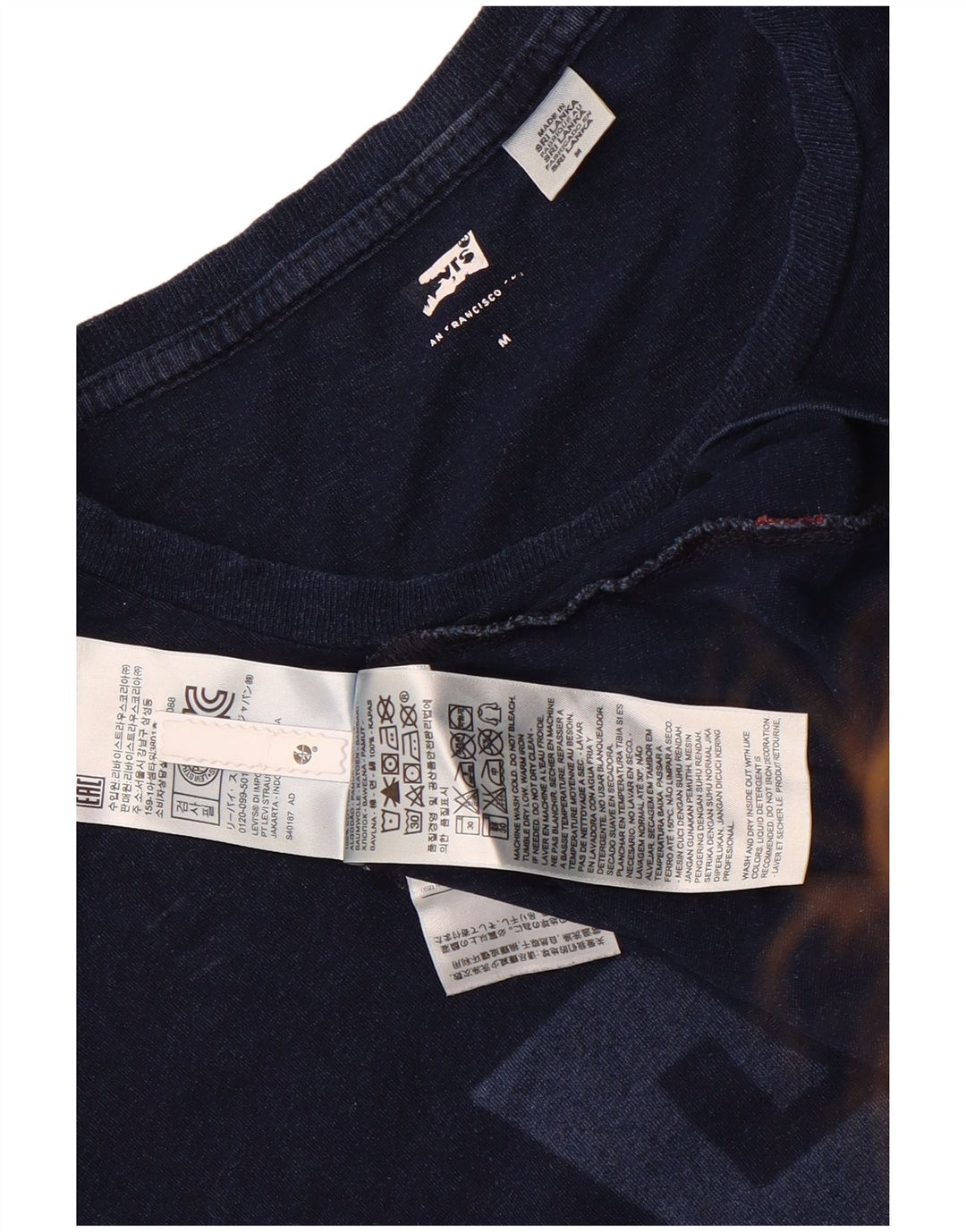 Ανδρικό γραφικό T-Shirt Levi's Top μεσαίο μπλε βαμβακερό
