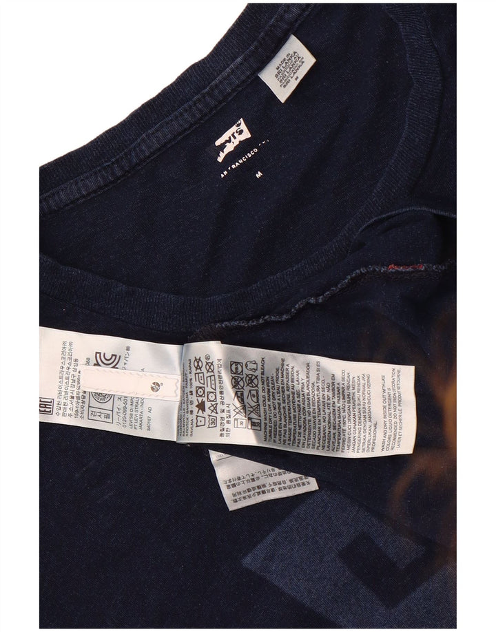 Ανδρικό γραφικό T-Shirt Levi's Top μεσαίο μπλε βαμβακερό