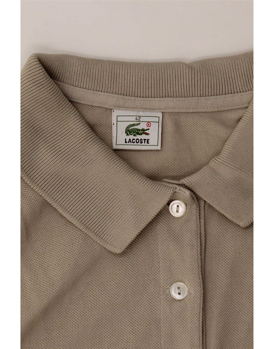 Lacoste Γυναικείο αμάνικο μπλουζάκι πόλο EU 42 μεγάλο γκρι