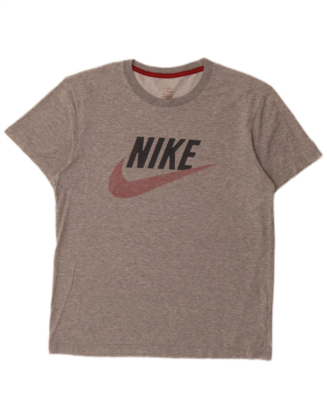 Ανδρικό γραφικό μπλουζάκι Nike, μικρό γκρι βαμβακερό