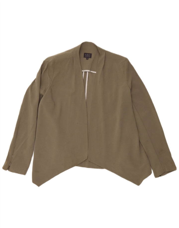 Marks & Spencer Γυναικεία ζακέτα Top 10 Small Khaki Polyester