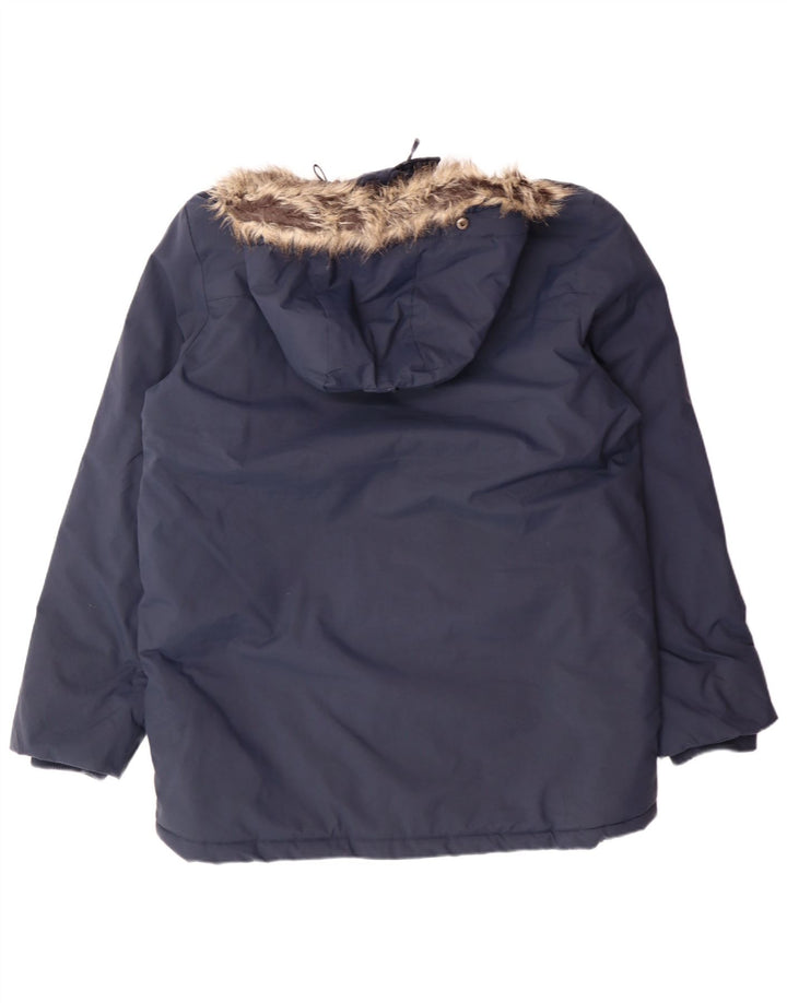 MOUNTAIN WAREHOUSE Mens Hooded Windbreaker Jacket UK 40 Large Navy Blue