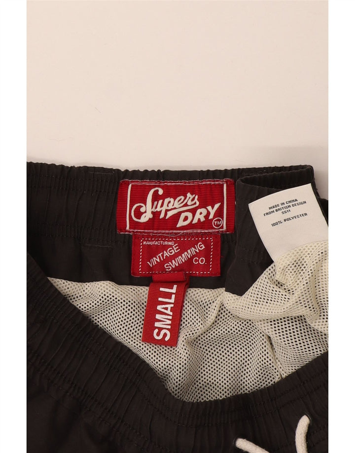 Ανδρικό γραφικό σορτς κολύμβησης Superdry Μικρό γκρι πολυεστέρα