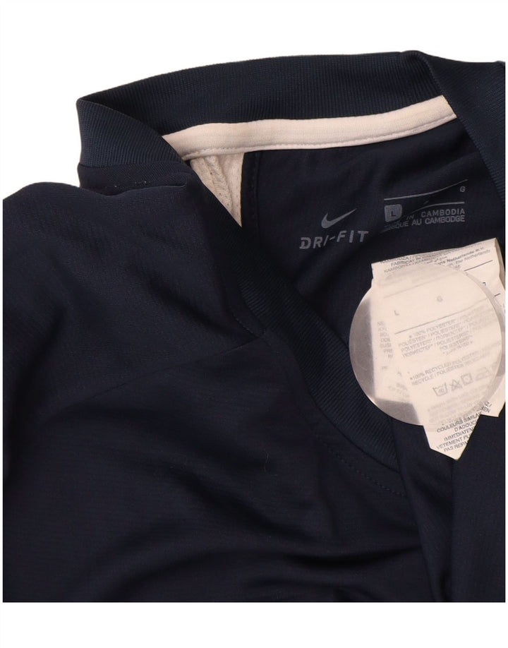 Ανδρικό μπλουζάκι NIKE Dri Fit Top μεγάλο μπλε μπλε χρώματος πολυεστέρας