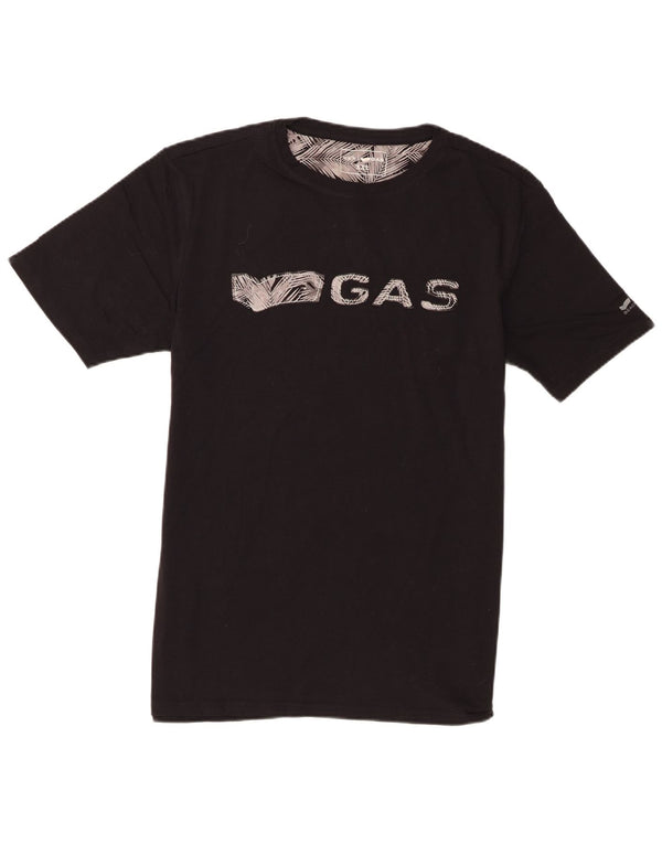 Ανδρικό γραφικό μπλουζάκι Gas Top 2XL Μαύρο βαμβακερό