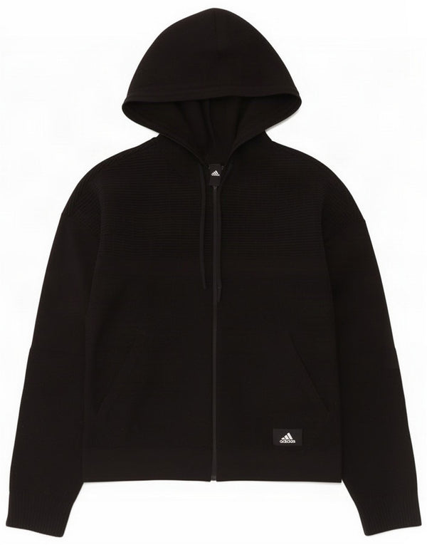Adidas Γυναικεία ζακέτα με κουκούλα UK 8/10 Small Black Polyester