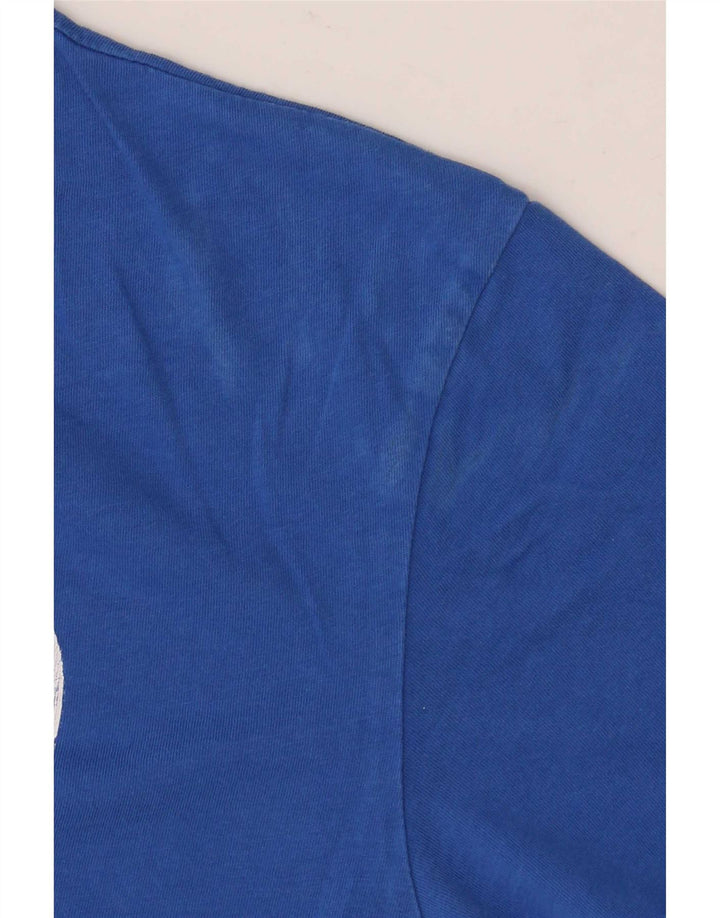 G-Star Ανδρικό γραφικό T-Shirt Top Μικρό Μπλε Βαμβακερό