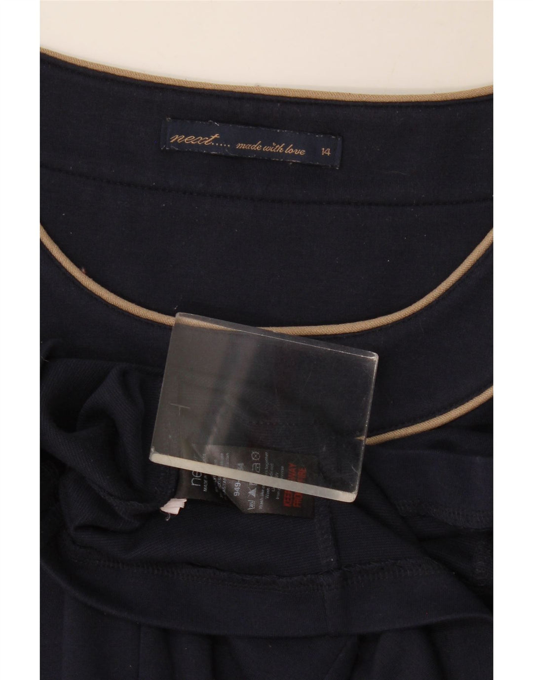 Επόμενο Γυναικείο φόρεμα 3/4 Sleeve Shift UK 14 Large Navy Blue Polyester