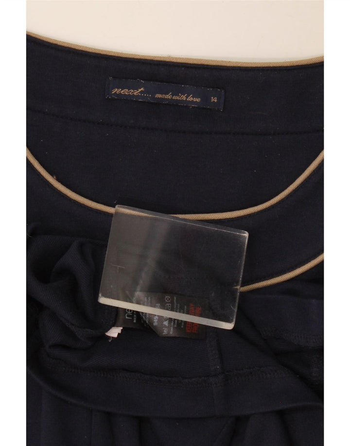 Επόμενο Γυναικείο φόρεμα 3/4 Sleeve Shift UK 14 Large Navy Blue Polyester