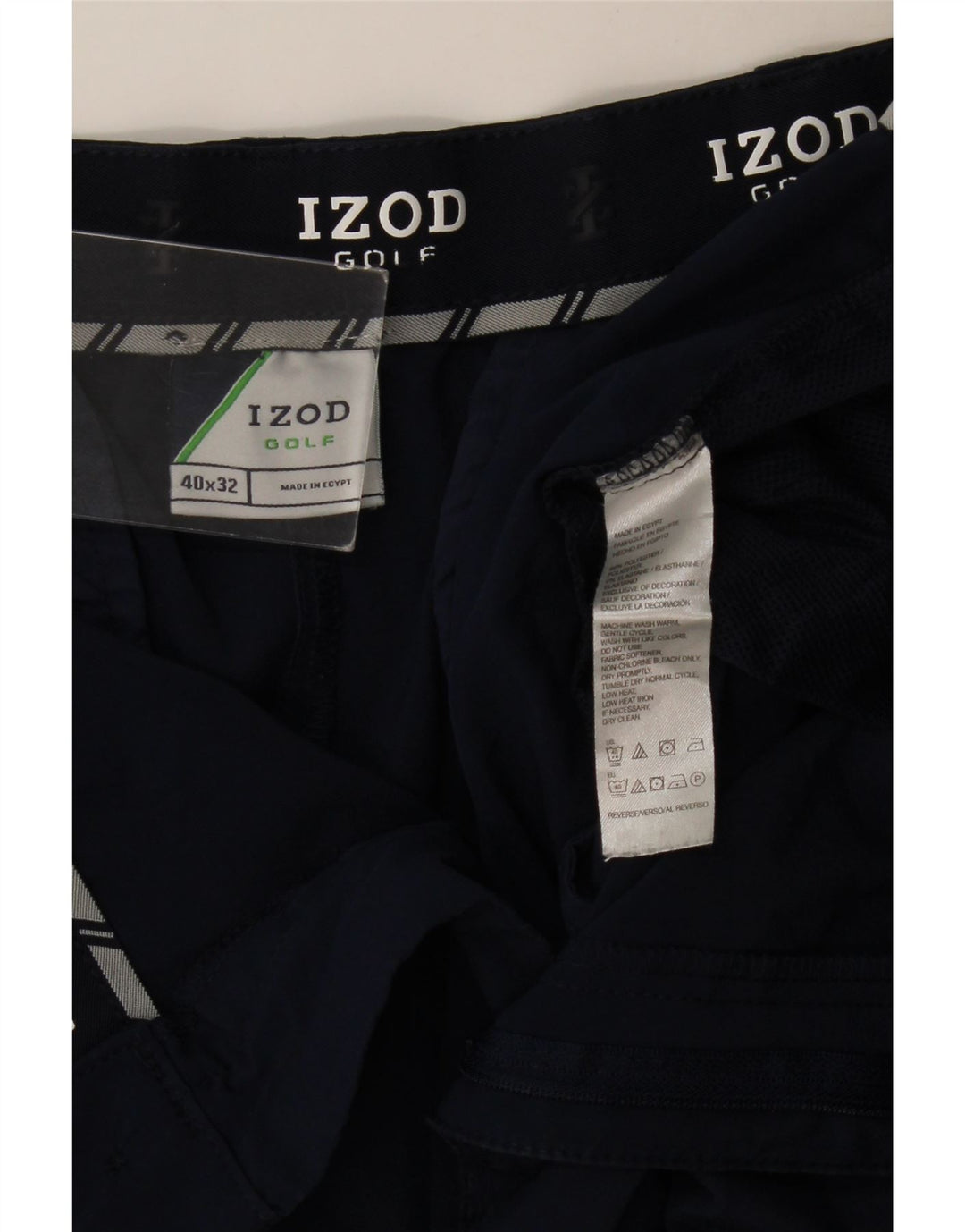 Ανδρικό ίσιο παντελόνι Chino Izod W40 L30 Navy Blue Polyester