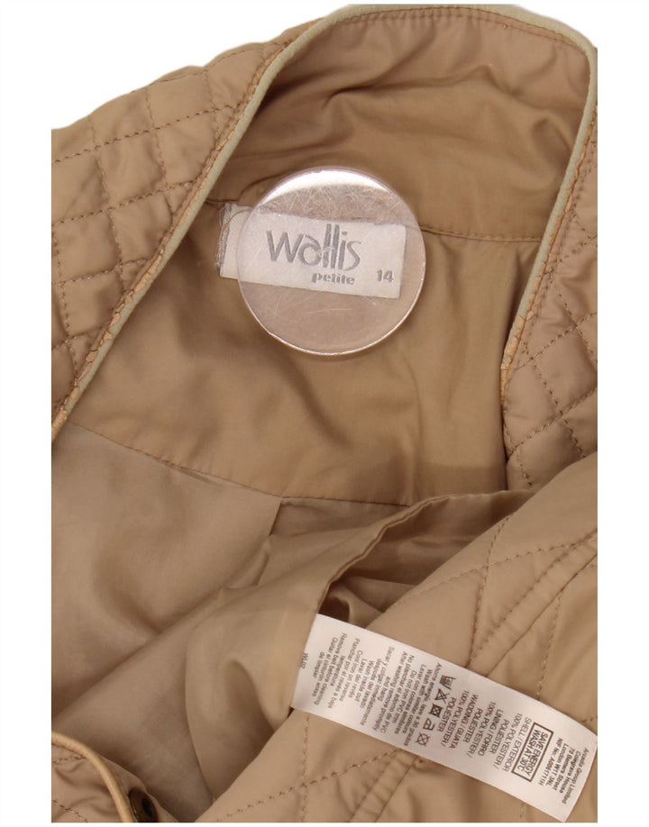 Wallis Γυναικείο Petite Quilted Jacket UK 14 Large Beige Polyester