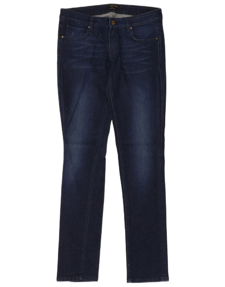 Massimo Dutti Γυναικεία Slim Jeans EU 38 Small W28 L32 Navy Blue