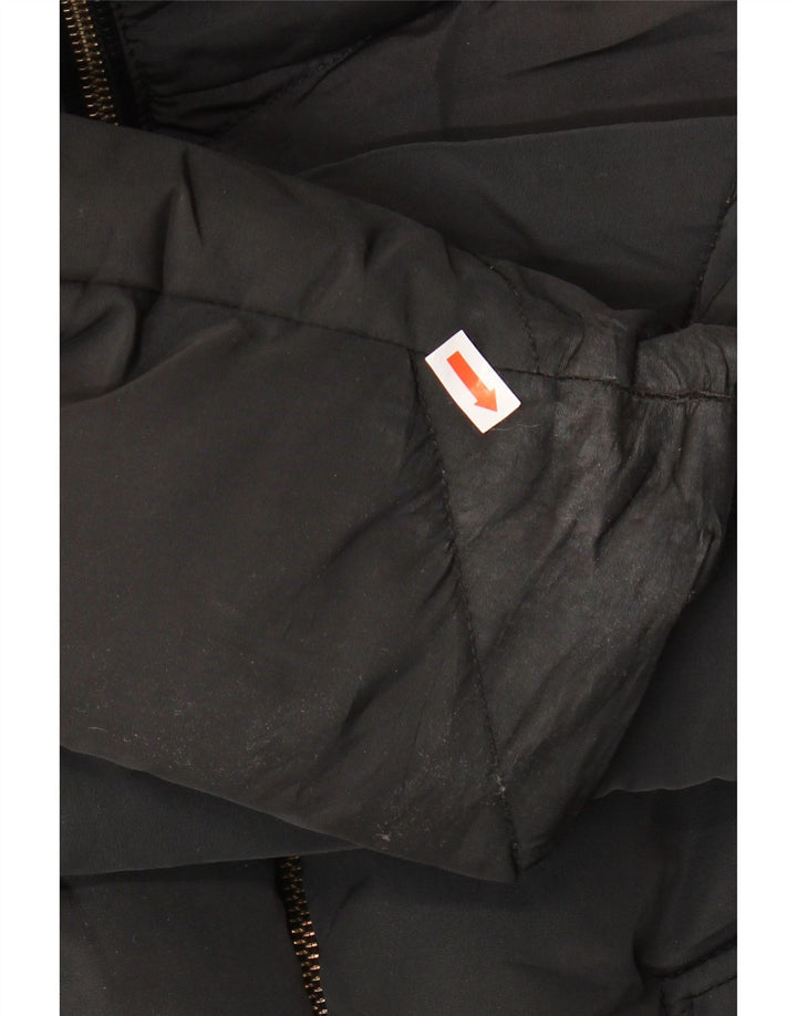 OASIS Womens Oversized Padded Coat UK 6 XS Black Polyester