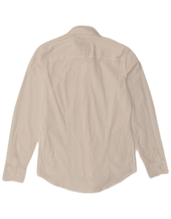 Sisley Ανδρικό πουκάμισο Slim Fit Size 40 15 3/4 Medium White