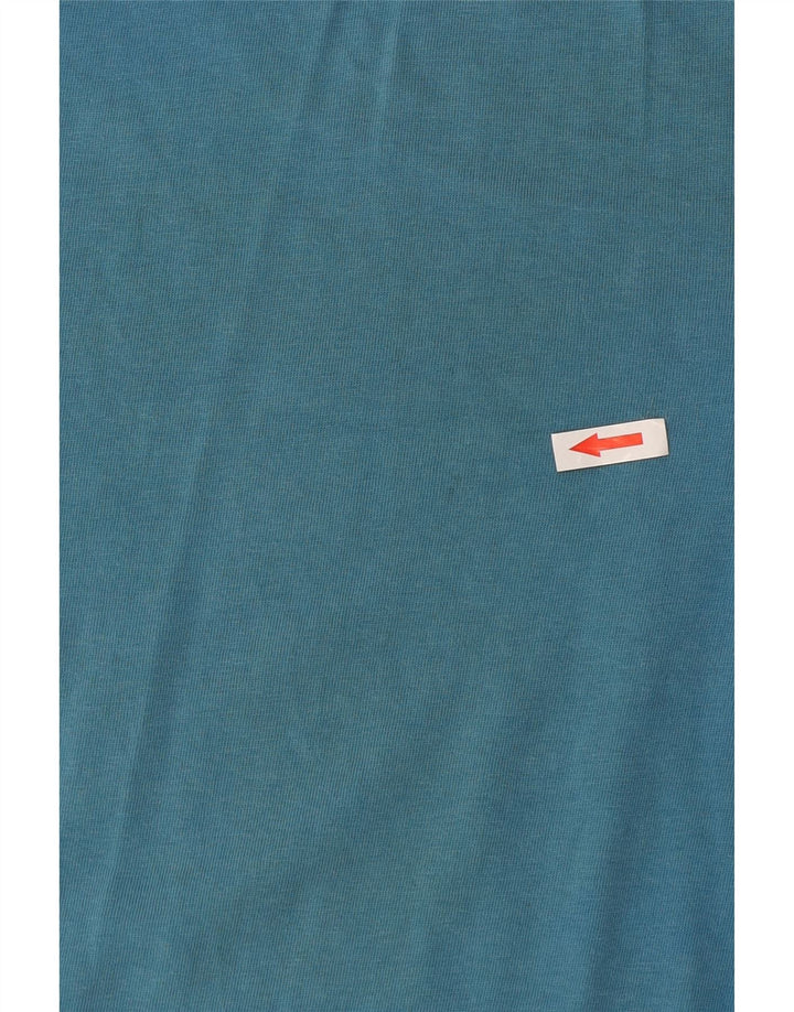 Lyle & Scott Ανδρικό T-Shirt Top Small Blue Colourblock Βαμβακερό
