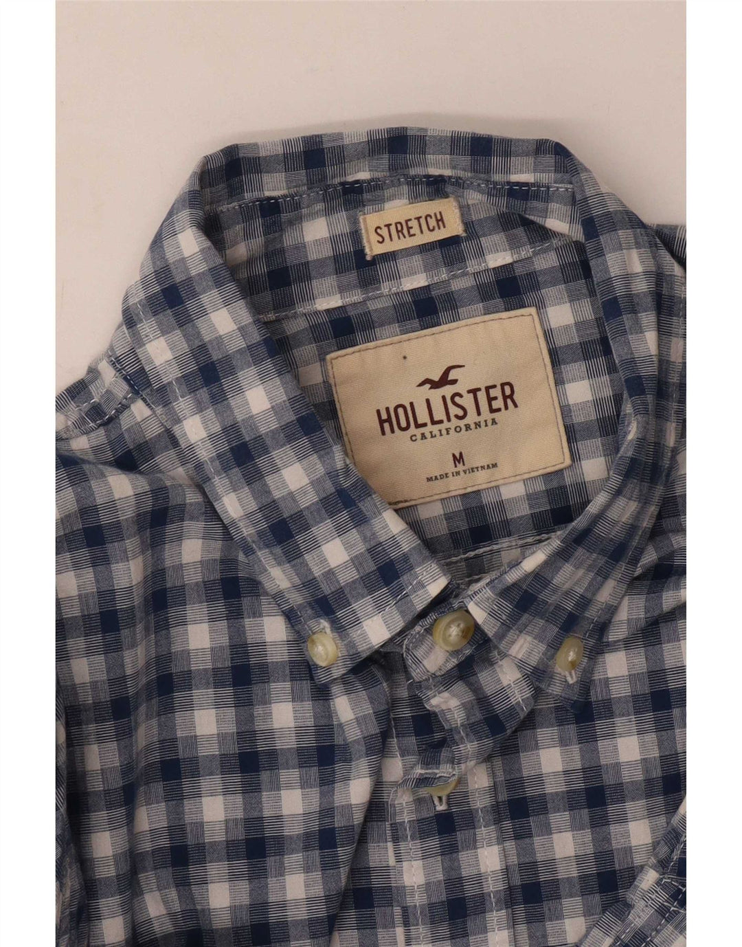 Ανδρικό πουκάμισο Hollister με μεσαίο μπλε καρό