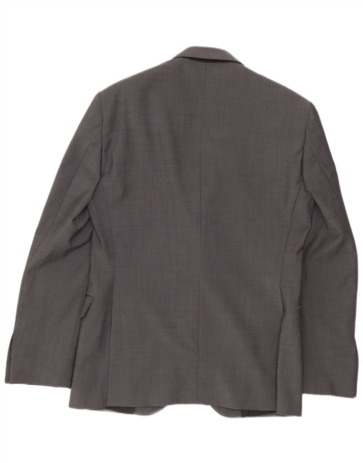 Calvin Klein Ανδρικό σακάκι με 2 κουμπιά μπλέιζερ IT 46 Small Grey Polyester