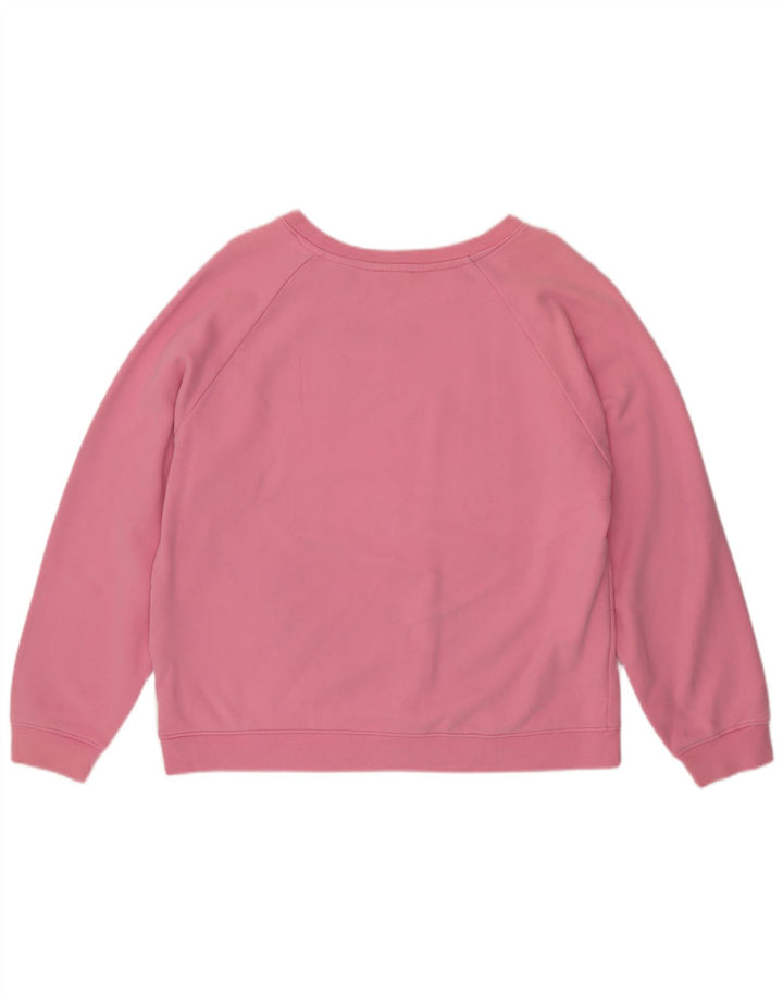 Γυναικείο γραφικό υπερμεγέθη φούτερ Levi's Jumper UK 16 μεγάλο ροζ βαμβακερό