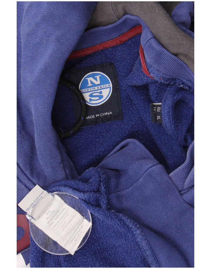 NORTH SAILS Ανδρικό γραφικό με κουκούλα, μεγάλο μπλε βαμβακερό