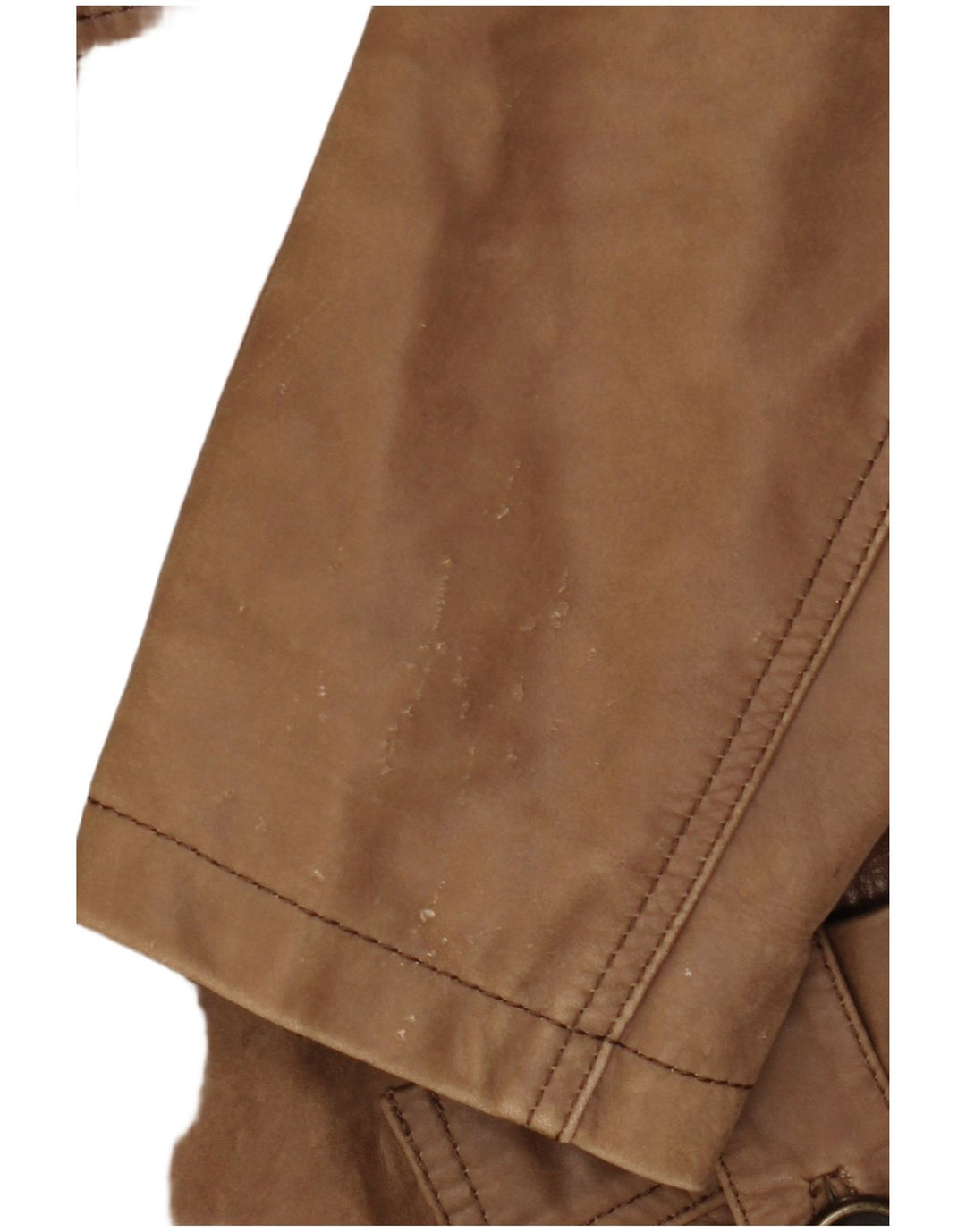 HEINE Γυναικείο Δερμάτινο Παλτό IT 38 XS Καφέ Δερμάτινο