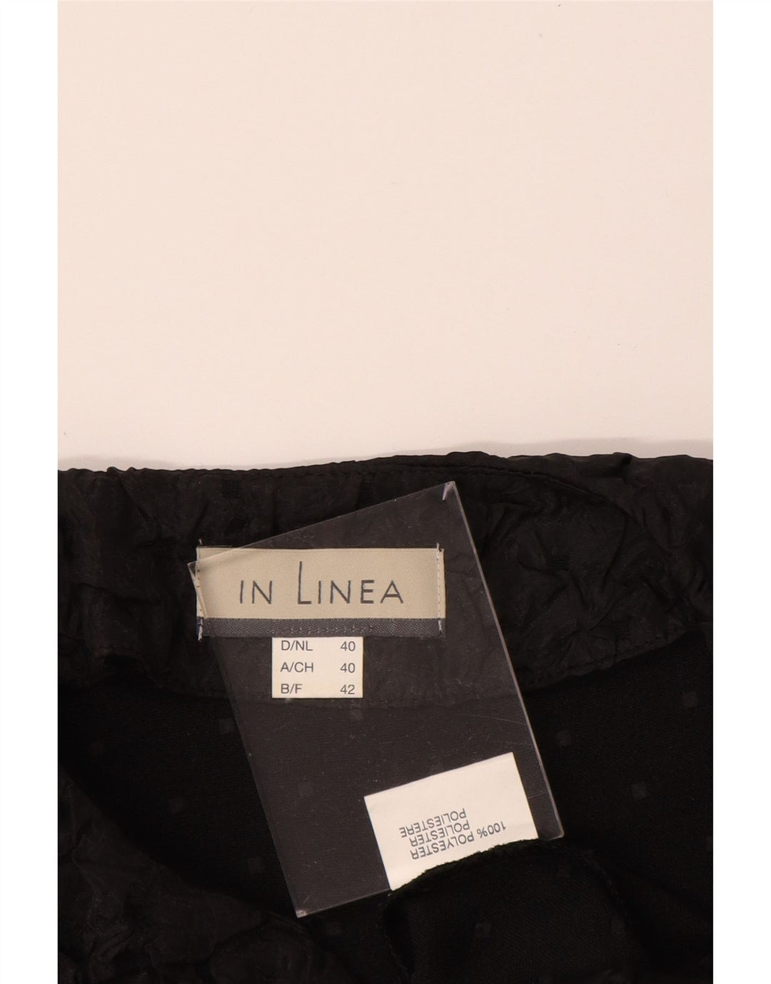 LINEA Womens Blazer Jacket EU 40 Medium Black Polyester Vintage Linea and Second-Hand Linea from Messina Hembry 