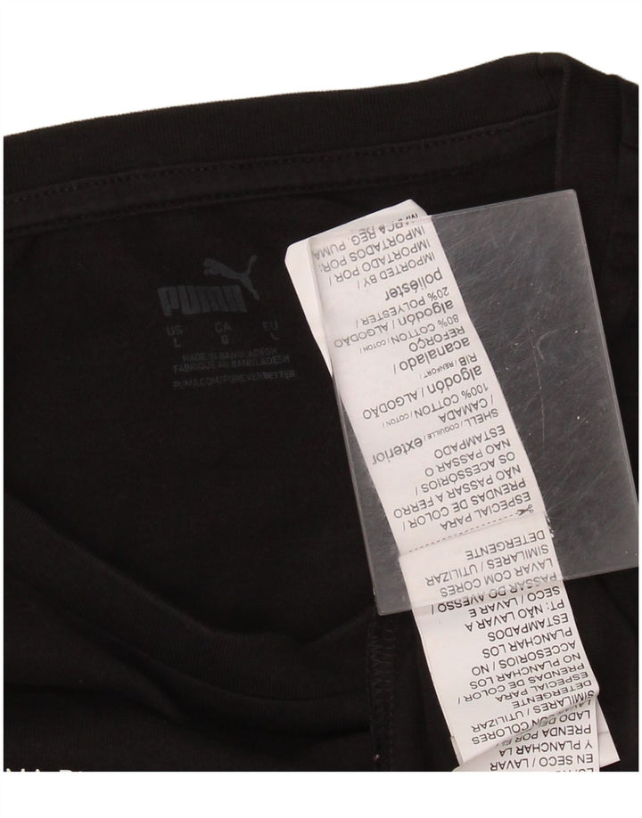 Ανδρικό γραφικό T-Shirt PUMA Top Large Μαύρο Βαμβακερό