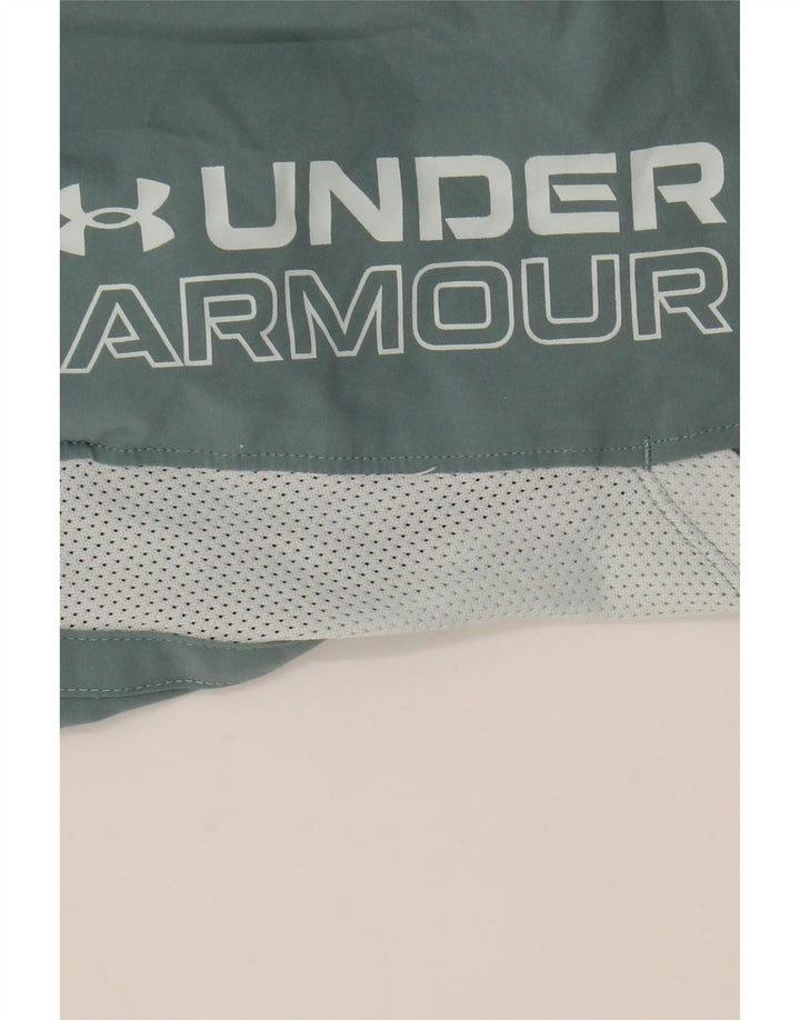 Ανδρικό γραφικό αθλητικό σορτς Under Armour με μεσαίο πράσινο χρώμα
