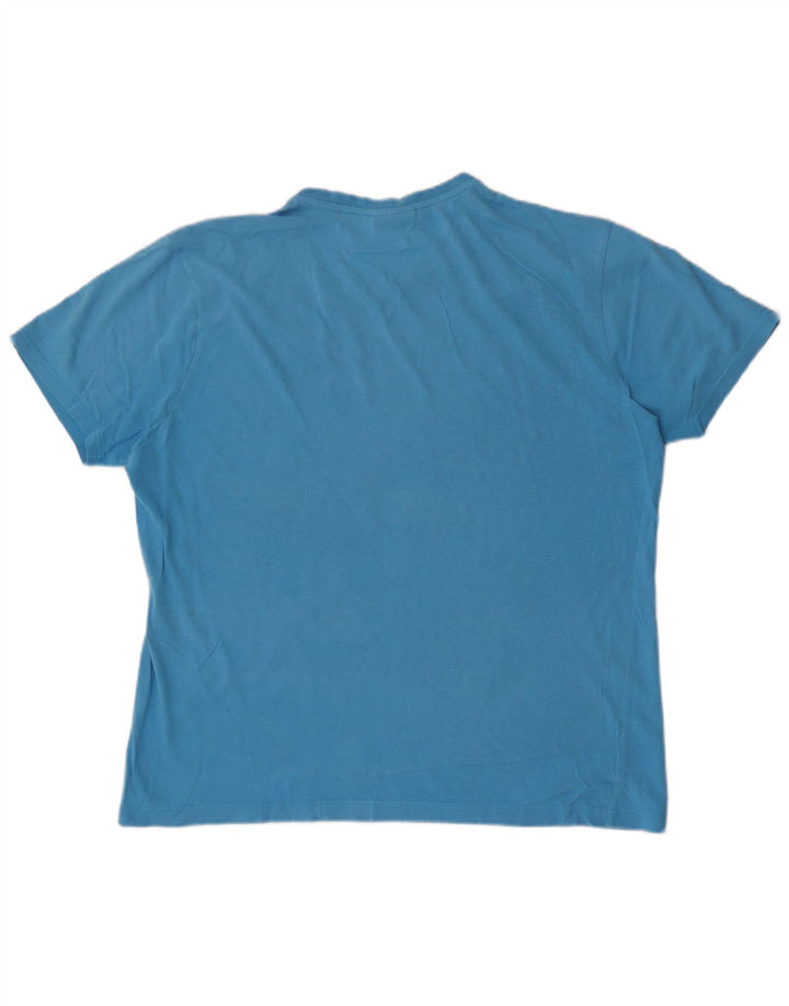 Ανδρικό γραφικό T-Shirt Kappa Top Large Blue