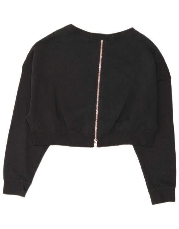 Γυναικείο φούτερ Nike Crop Graphic Jumper UK 14 Μεσαίο μαύρο βαμβακερό