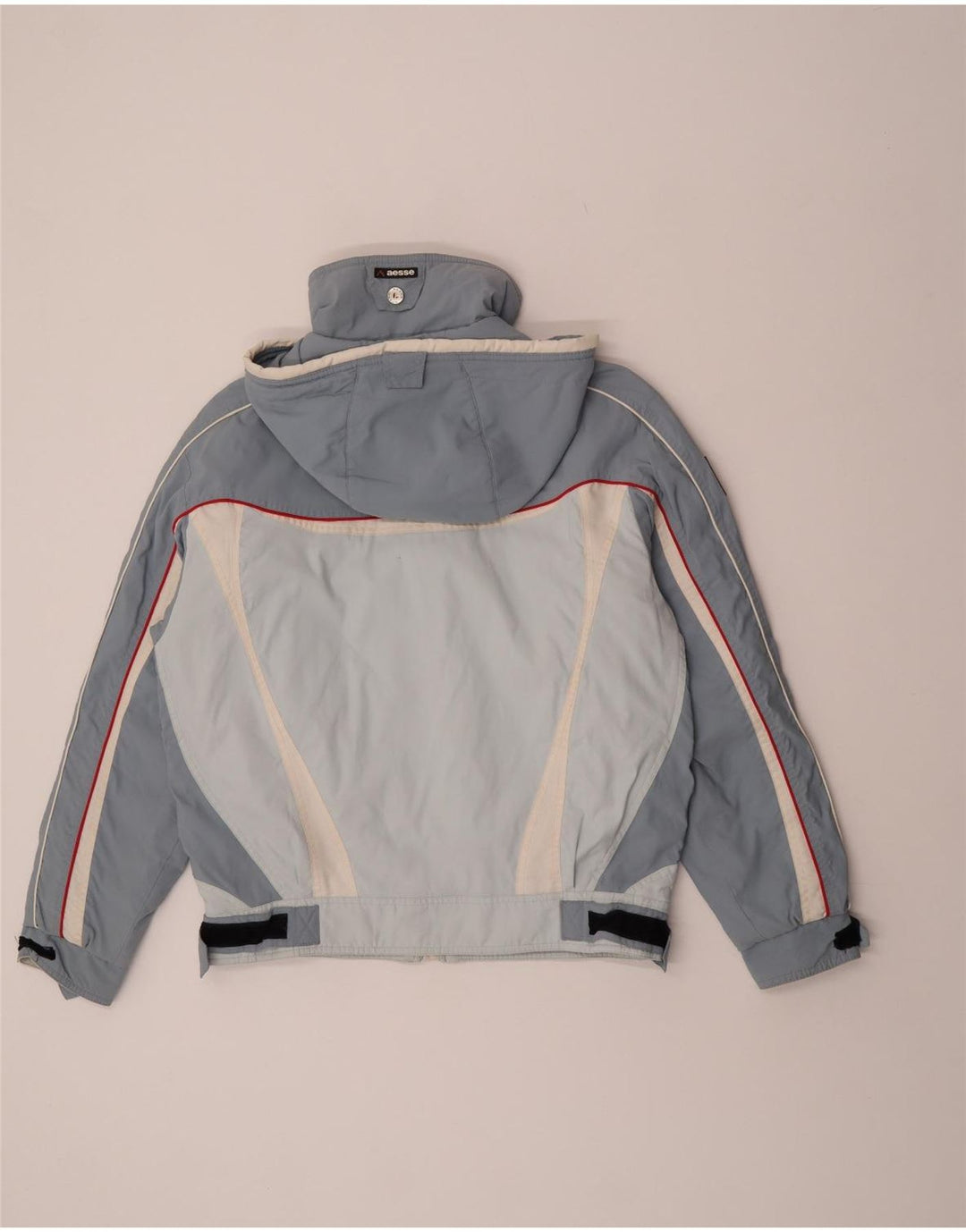 Aesse Γυναικείο μπουφάν σκι με κουκούλα IT 48 XL Blue Colorblock Polyester