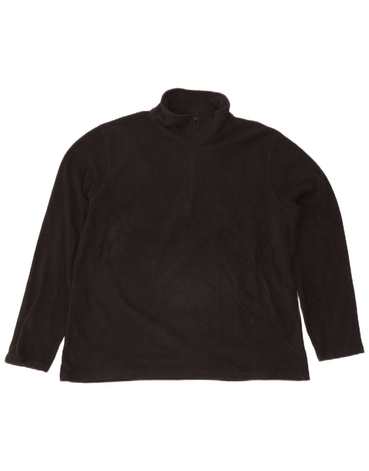 Mountain Warehouse Ανδρικό φερμουάρ Fleece Jumper XL Μαύρο πολυεστέρα
