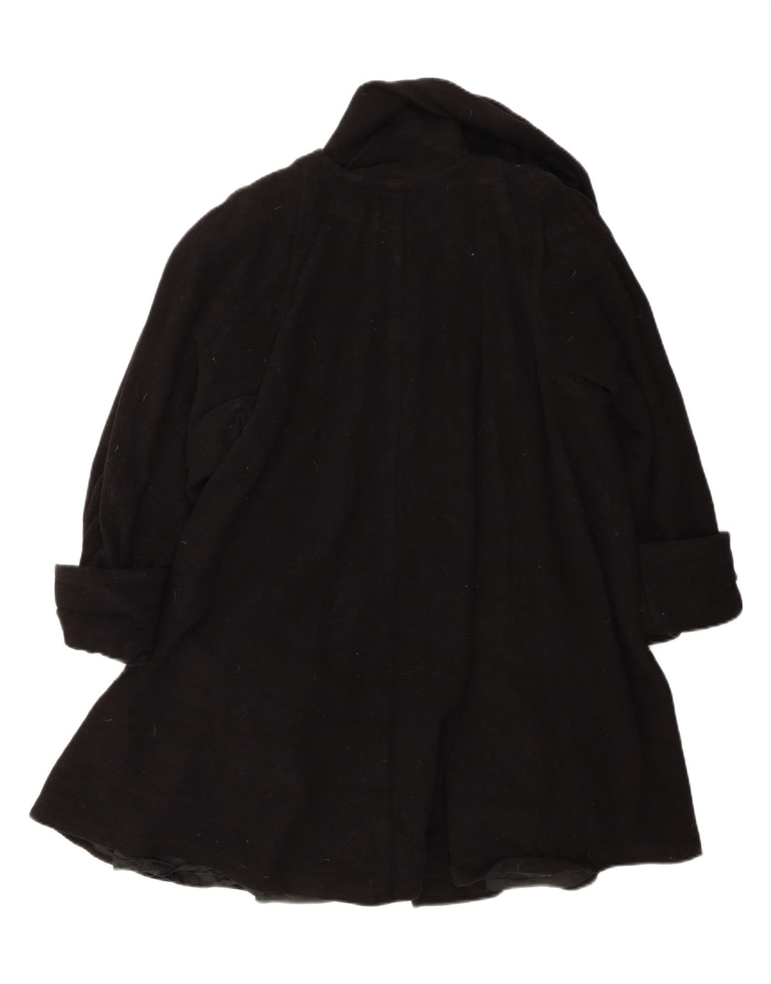 Louis Feraud Γυναικείο Πανωφόρι UK 14 Large Black Virgin Wool Classic