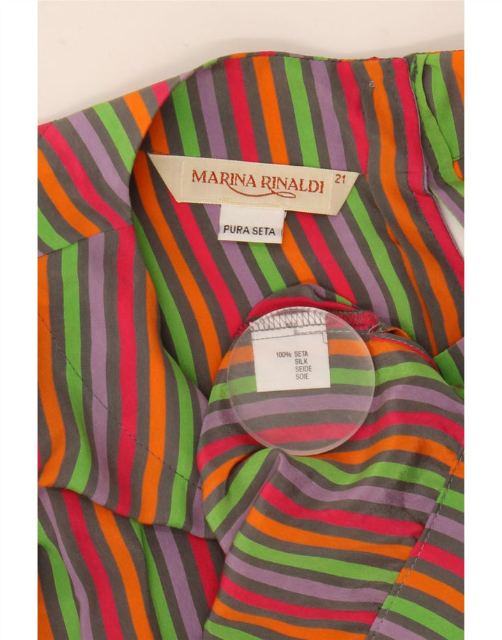 Marina Rinaldi Γυναικεία Crop Μπλούζα Top Size 21 Μέτρια Πολύχρωμη Ριγέ