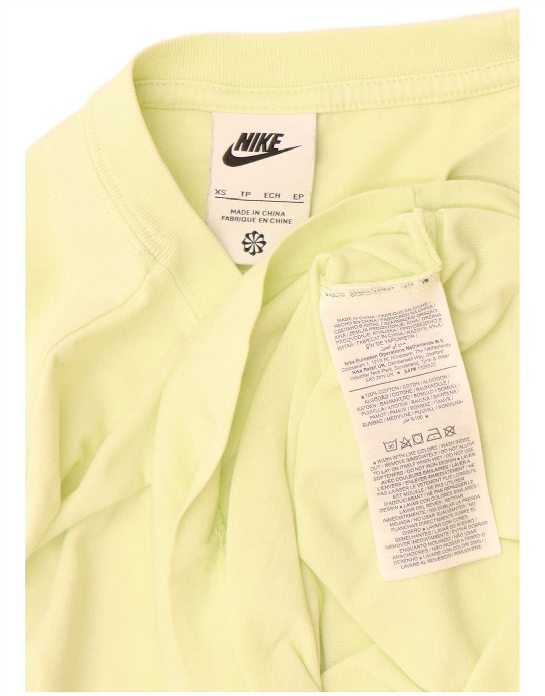 Ανδρικό T-Shirt Nike Top XS, κίτρινο βαμβακερό