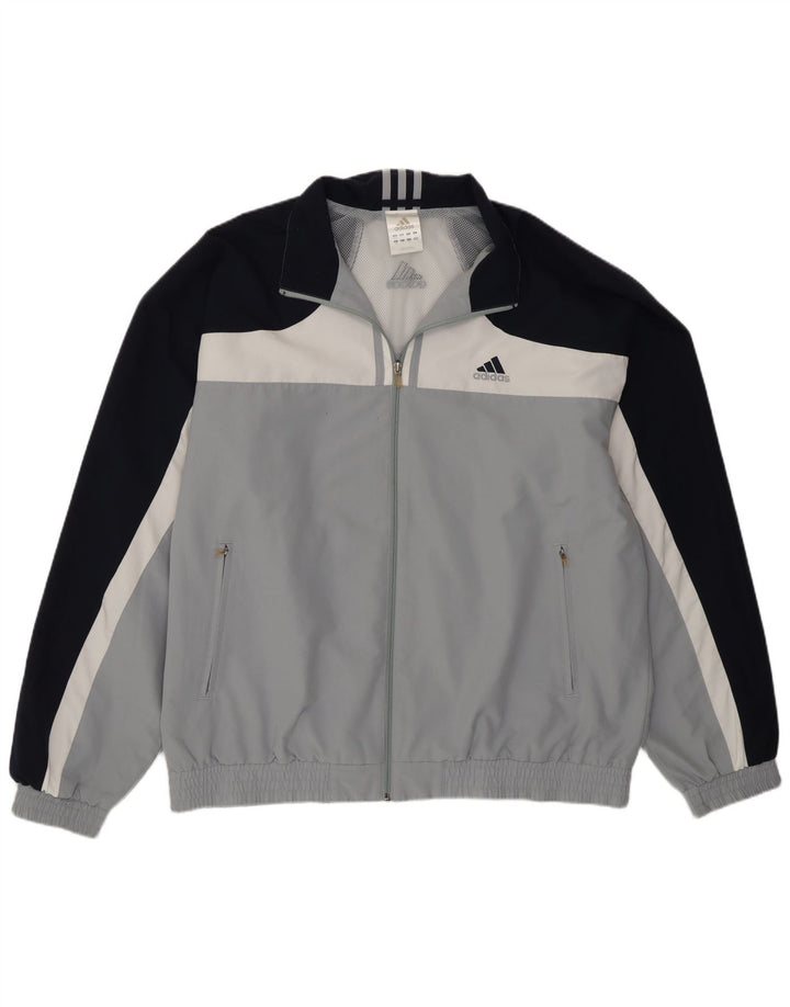 Ανδρική φόρμα Adidas Top Jacket UK 46/48 XL Grey Colourblock Polyester