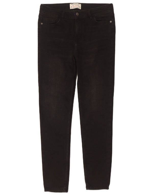 Fat Face Γυναικείο Super Skinny Jeans UK 12 Medium W30 L29 μαύρο βαμβακερό