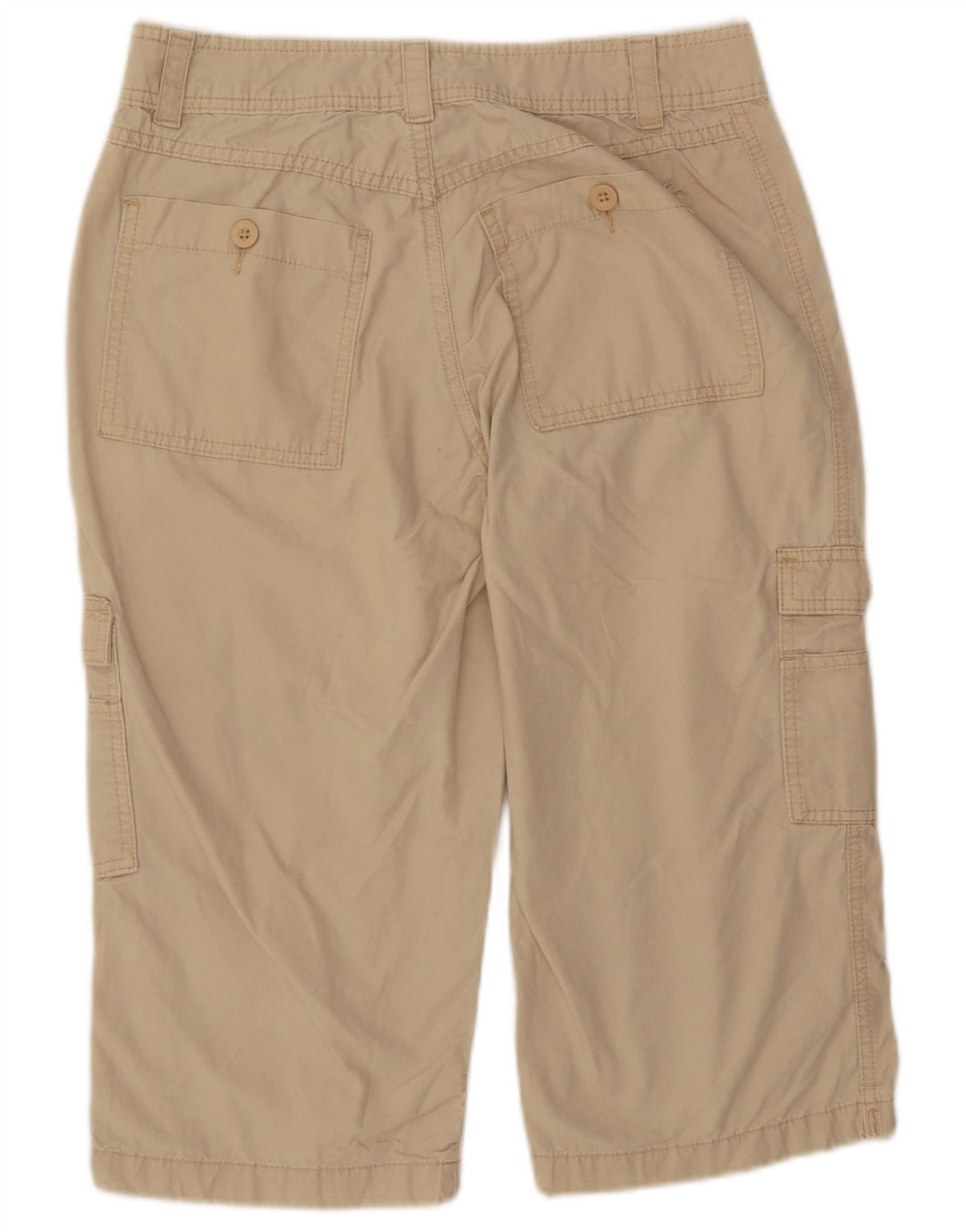 LEE Womens Riders Cargo Capri Παντελόνι W31 L18 Beige